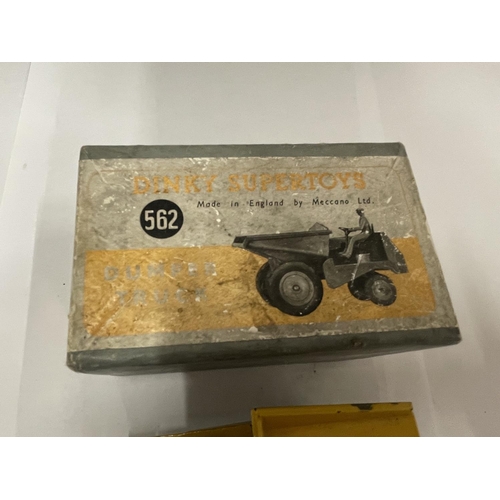 153 - A BOXED DINKY DUMPER TRUCK