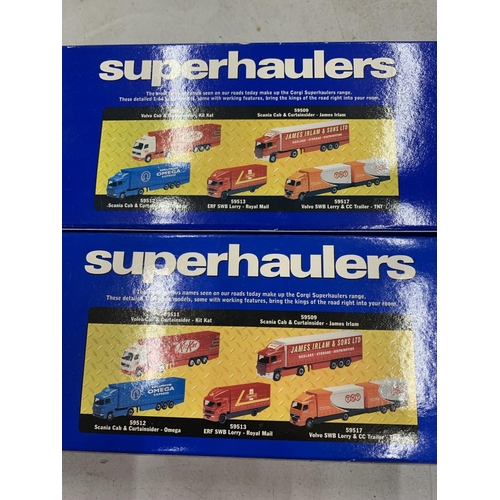 160 - TWO CORGI 'SUPERHAULERS' TRUCKS