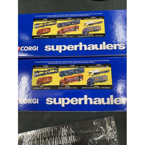 182 - TWO CORGI 'SUPERHAULERS' LORRIES BOXED