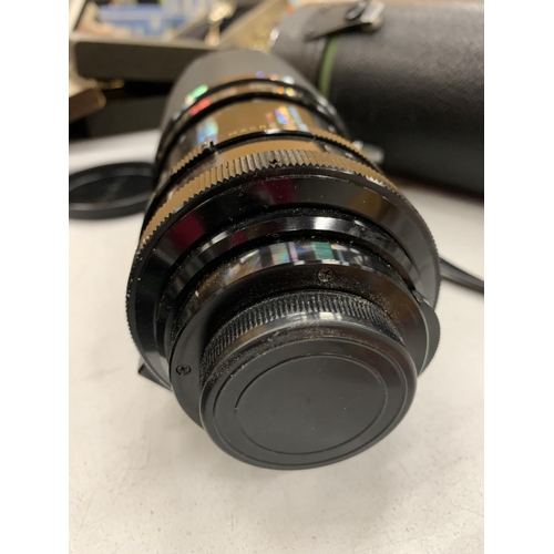 209 - A SOLIGOR CAMERA LENS IN CASE