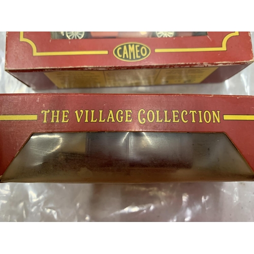 217 - THREE BOXED 'VILLAGE COLLECTION' VINTAGE STYLE VANS