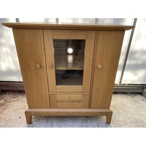 2244 - A MODERN OAK CABINET