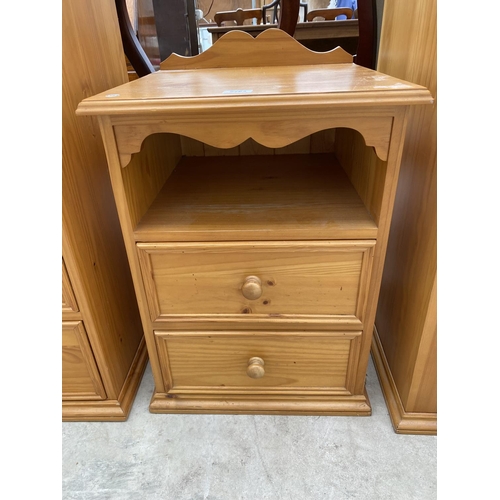 2263 - A MODERN PINE BEDSIDE CHEST, 18