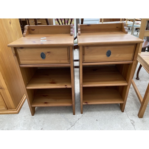 2265 - A PAIR OF MODERN PINE BEDSIDE TABLES