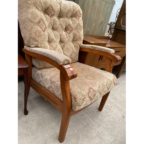 2301 - A 'YEOMAN UPHOLSTERY' FIRESIDE CHAIR