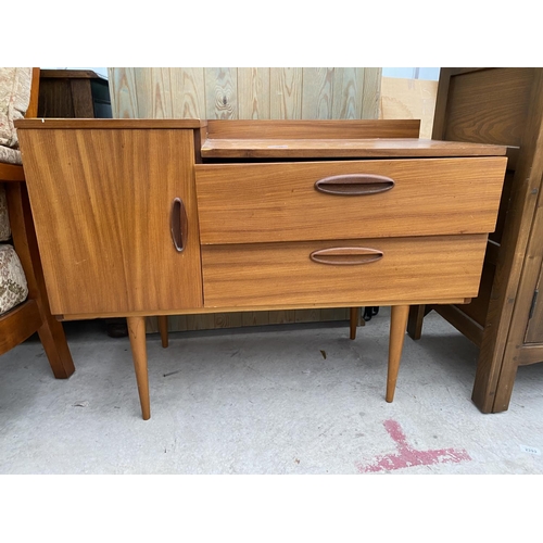 2302 - A RETRO TEAK DRESSING TABLE, 36