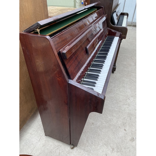 2324 - A 'ZENDER' UPRIGHT OVERSTRUNG PIANO