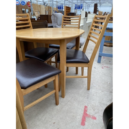 2337 - A MODERN EXTENDING DINING TABLE, 41X31