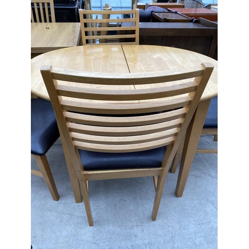 2337 - A MODERN EXTENDING DINING TABLE, 41X31