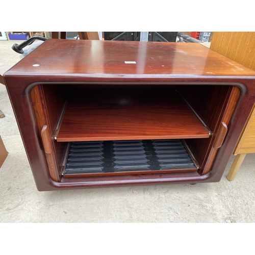 2489 - A RETRO CABINET WITH TWO TAMBOUR DOORS, 31