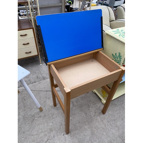 2511 - TWO MODERN CHILDS DESKS