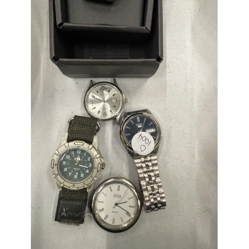 264 - A QUANTITY OF WATCHES TO INCLUDE DIESEL, ZEN, SEIKO AND SEKONDA