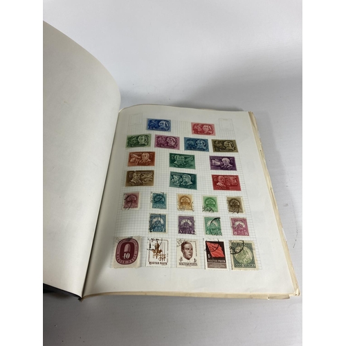 350 - A BOX OF ASSORTED STAMP ALBUMS