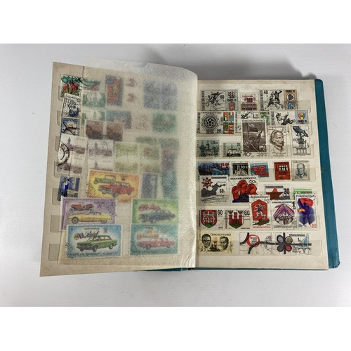 351 - A MIXED LOT OF ASSORTED STAMP ALBUMS