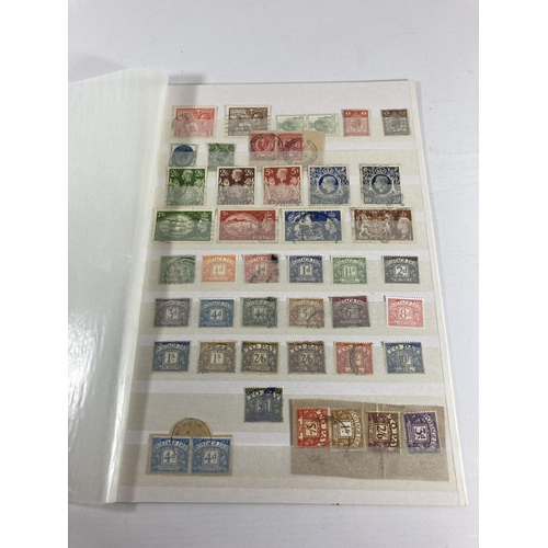 356 - A COLLECTION OF G.B VICTORIAN & LATER STAMPS ON SHEETS