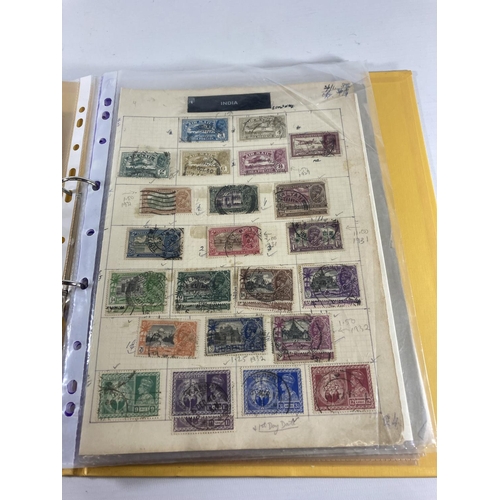 358 - AN ALBUM OF VICTORIAN & LATER INDIAN STAMPS