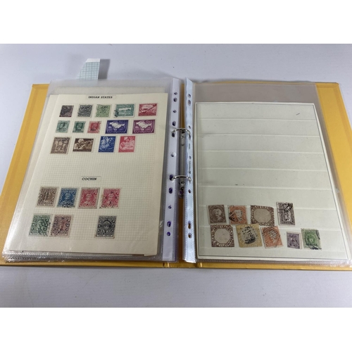 358 - AN ALBUM OF VICTORIAN & LATER INDIAN STAMPS