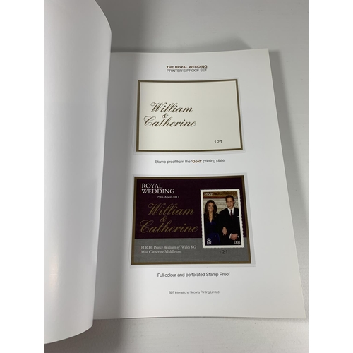 378 - THE ROYAL WEDDING PRINTER'S PROOF SET TO INCLUDE $400 JAMAICA STAMP