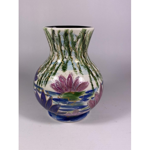 764 - AN ANITA HARRIS FLORAL VASE