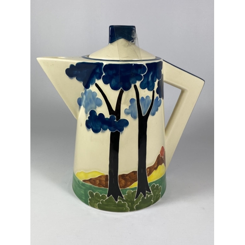 770 - AN ART DECO STYLE MOORLAND POTTERY TEAPOT