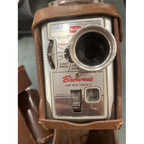 289 - TWO VINTAGE CAMERAS IN CASES TO INCLUDE A BROWNIE AND AN ADOX