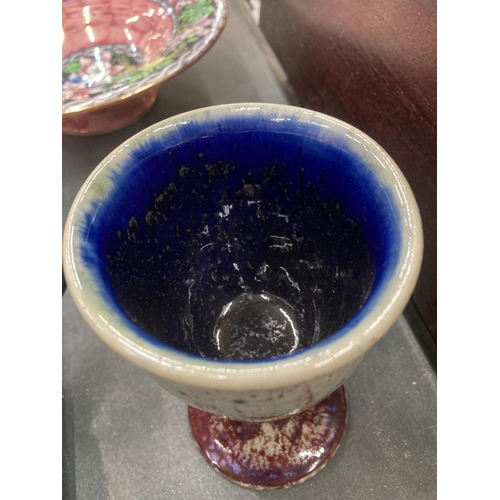 291 - A COBRIDGE STUDIO POTTERY GOBLET