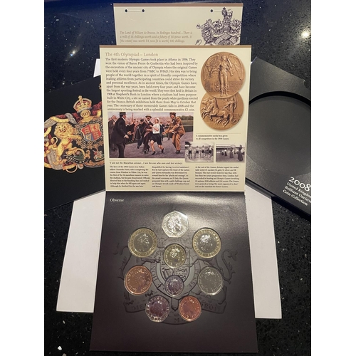 392 - UK , ROYAL MINT , 2008 , COIN COLLECTION OF NINE . PRISTINE CONDITION