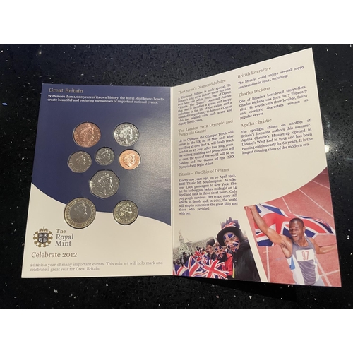 395 - UK , ROYAL MINT , 2012 , COINS OF THE YEAR . PRISTINE CONDITION