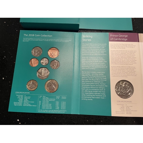 399 - UK , ROYAL MINT , 2018 , ANNUAL COIN SET OF THIRTEEN . PRISTINE CONDITION