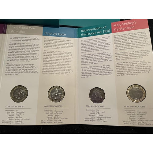 399 - UK , ROYAL MINT , 2018 , ANNUAL COIN SET OF THIRTEEN . PRISTINE CONDITION