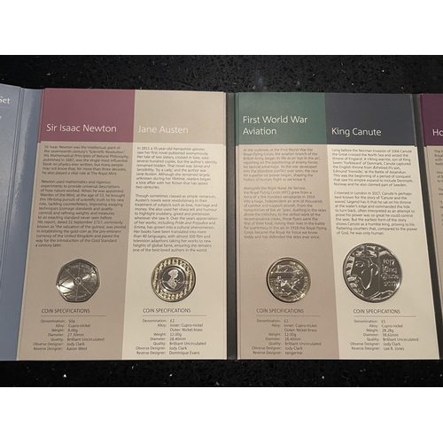 461 - UK , ROYAL MINT , 2017 , ANNUAL COIN SET OF  THIRTEEN . PRISTINE CONDITION