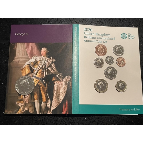 463 - UK , ROYAL MINT , 2020 , ANNUAL COIN SET OF THIRTEEN . PRISTINE CONDITION