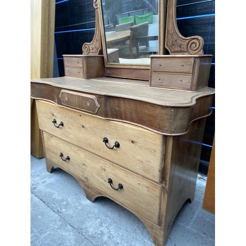 2556 - A VICTORIAN CONTINENTAL MAHOGANY DRESSING CHEST, 43