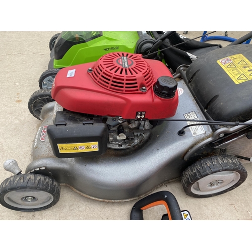 1519 - A HONDA IZY EASY START PETROL LAWN MOWER