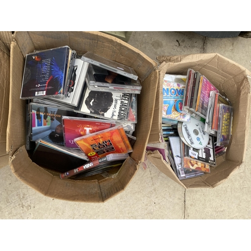 1524 - AN ASSORTMENT OF CDS, DVDS AND GAMES