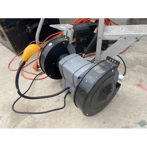 1600 - A TITAN BENCH GRINDER AND A BLACK AND DECKER ELECTRIC SAW