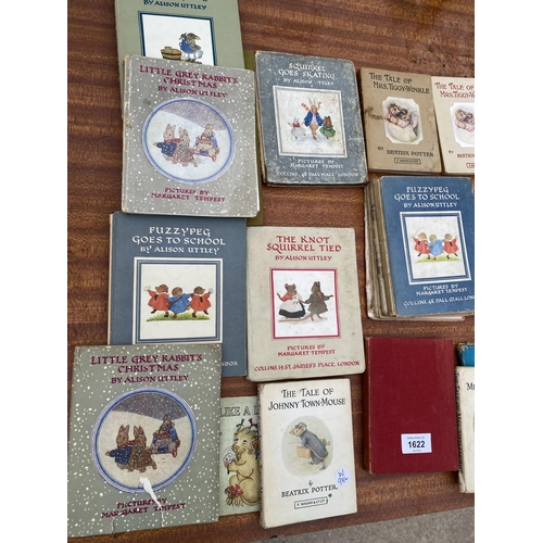 1622 - AN ASSORTMENT OF VINTAGE BOOKS TO INCLUDE BEATRIX POTTER