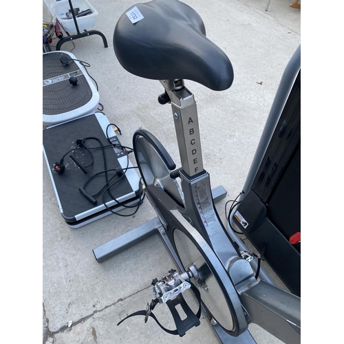 1732 - A KEISER SPIN BIKE AND A RUNNING MACHINE