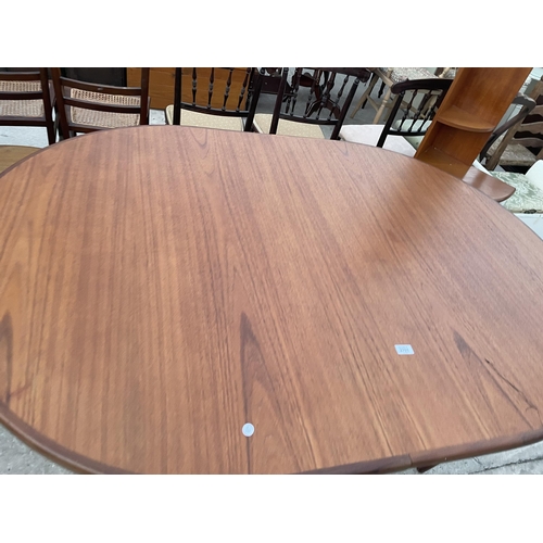 2701 - A RETRO TEAK G-PLAN EXTENDING DINING TABLE, 64X44