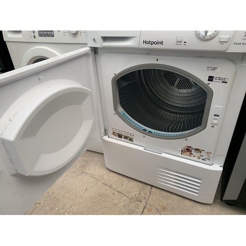 2057 - A WHITE HOTPOINT 7KG CONDENSER DRYER