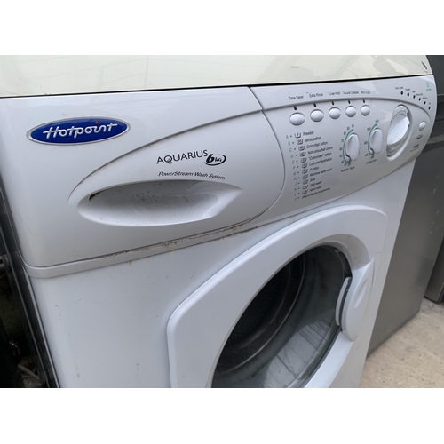 2059 - A WHITE HOTPOINT AQUARIUS 6KG WASHING MACHINE