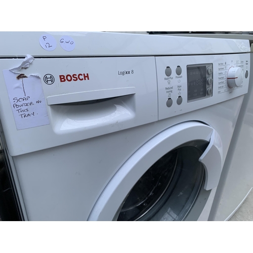 2062 - A WHITE BOSCH LOGIXX 8 WASHING MACHINE