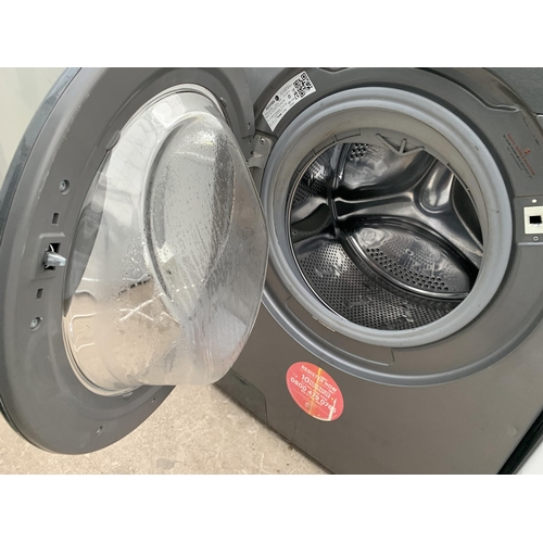 2075 - A GREY HOOVER 8KG WASHING MACHINE