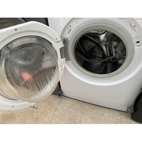 2076 - A WHITE HOOVER 8KG WASHING MACHINE