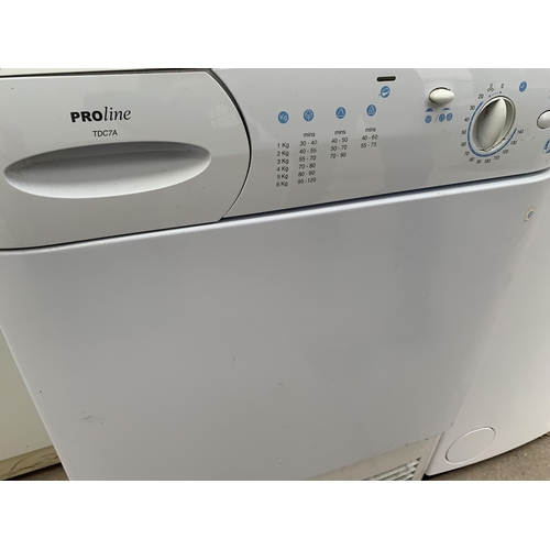 2081 - A WHITE PROLINE CONDENSER DRYER