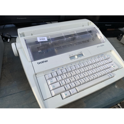 2102 - A BROTHER AX-425 TYPEWRITER