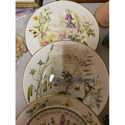 1025 - A QUANTITY OF CABINET PLATES TO INCLUDE THE COUNTRY DIARY OF AN EDWARDIAN LADY