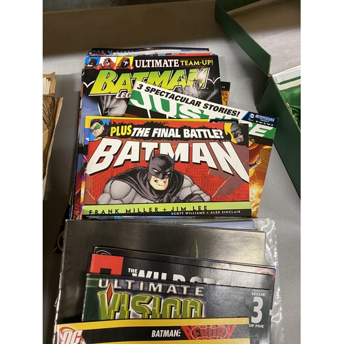 1072 - A COLLECTION OF DC AND MARVEL COMICS TO INCLUDE BATMAN, ESSENTIAL X-MEN, ETC