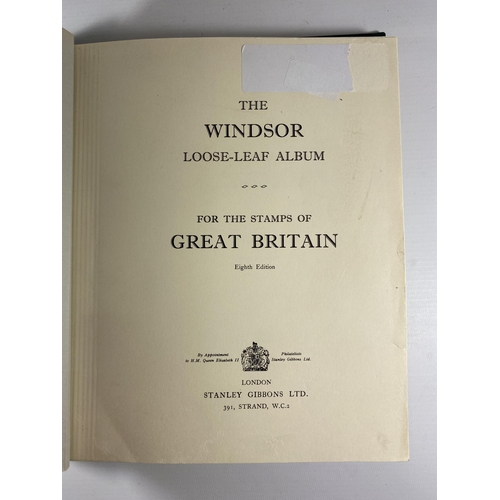 473 - GREAT BRITAIN , THE GREEN WINDSOR ALBUM HOUSING A USED COLLECTION , QV