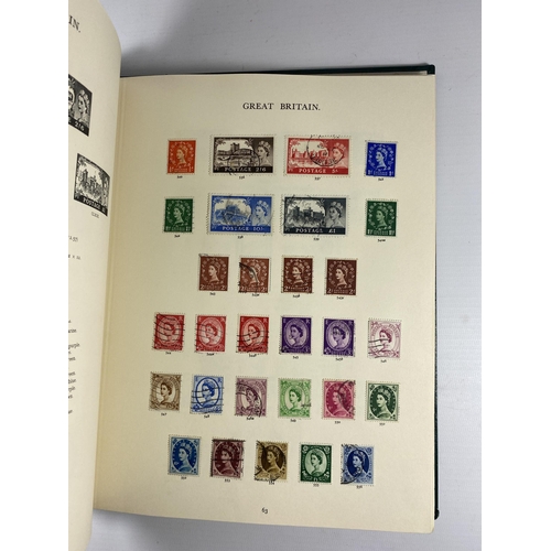 473 - GREAT BRITAIN , THE GREEN WINDSOR ALBUM HOUSING A USED COLLECTION , QV